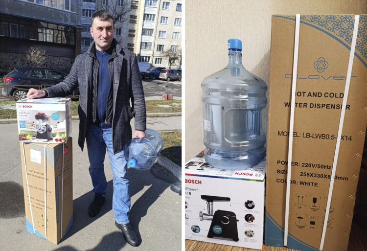 Для Миньковецького ліцею придбали кулер для води та електричну м’ясорубку